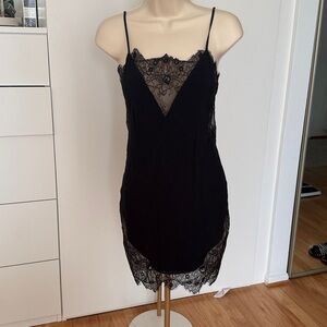 NBD Elegant Black Lace Slip